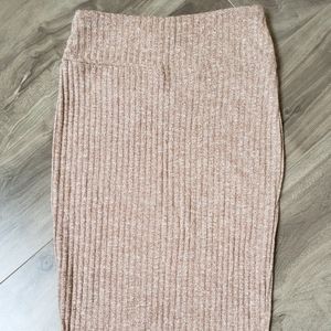 Tan Pencil Skirt